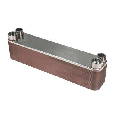 مبادله گرما صفحه ی بریز شده کاندنسر صنعتی بخار دهنده خنک کننده HVAC Chiller پمپ گرما