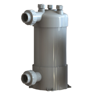 مبادله گرما لوله تیتانیوم PVC Shell برای استخر شنا پمپ گرما آکواریوم مبادله گرما لوله